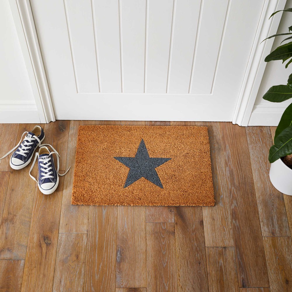 Star Coir Doormats in Natural